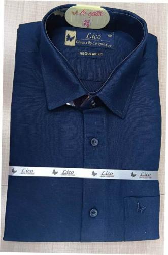 PL COTTONX LINEN DYED READYMADE SHIRT 42 FS